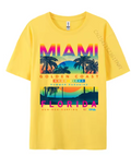 Miami Golden Coast Florida — T-Shirt Jaune | Palm District