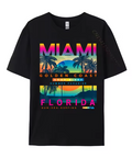Miami Golden Coast Florida — T-Shirt Noir