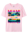 Miami Golden Coast Florida — T-Shirt Rose