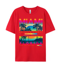Miami Golden Coast Florida — T-Shirt Rouge