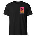 T-Shirt Noir Premium Homme Femme Palm District Miami Devant