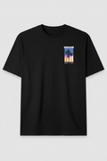 T-Shirt Noir Miami Palm District Devant