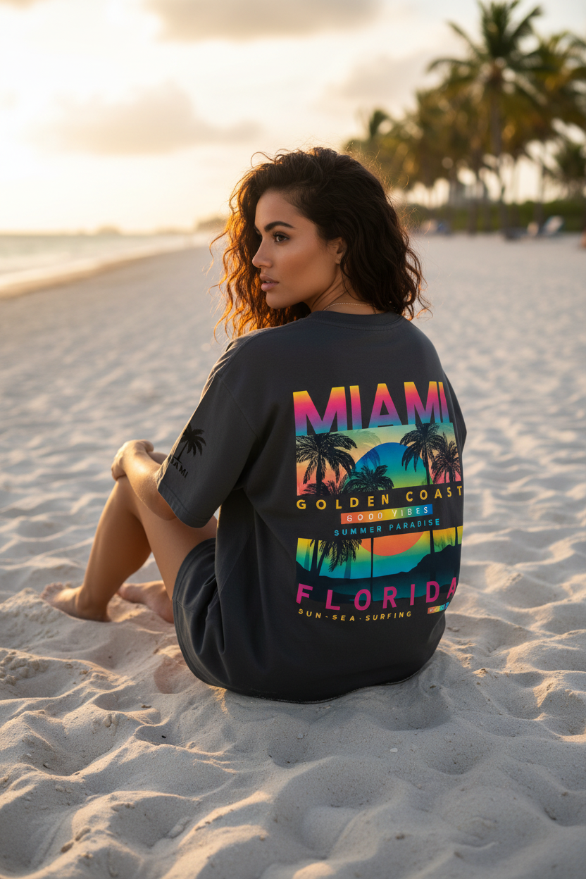 Miami Golden Coast Florida — T-Shirt