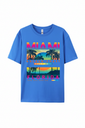 Miami Golden Coast Florida — T-Shirt Bleu | Palm District