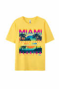Miami Golden Coast Florida — T-Shirt Jaune | Palm District