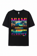 Miami Golden Coast Florida — T-Shirt Noir | Palm District